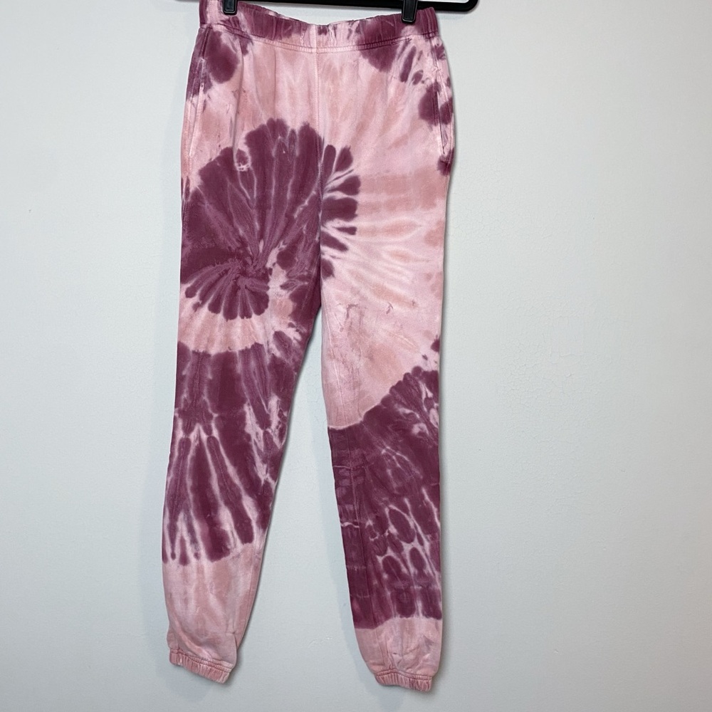 Cotton Citizen Brooklyn Red/Pink Tie Dye Sweatpants